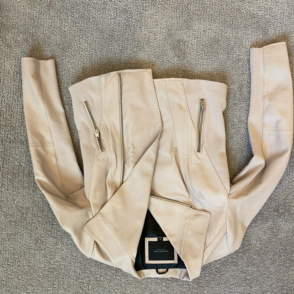 Marc Jacobs light pink leather jacket